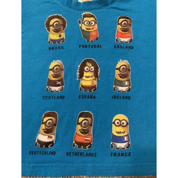 Sz 3 / 4 years GUC Minions Countries of the World Tee - Picture 2 of 4
